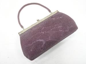 アンティーク　ビーズハンドバッグ